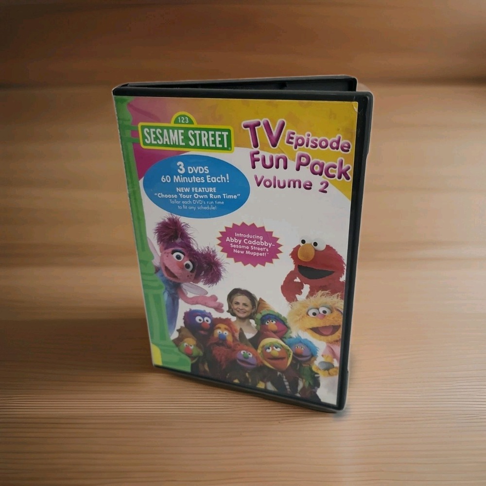 Sesame Street TV Episodes Fun Pack Volume 2 (3 DVD SET) Amy Sedaris